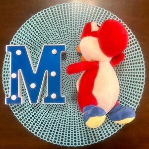 Nintendo Super Mario Red Yoshi Plush Stuffed Toy  10-11”